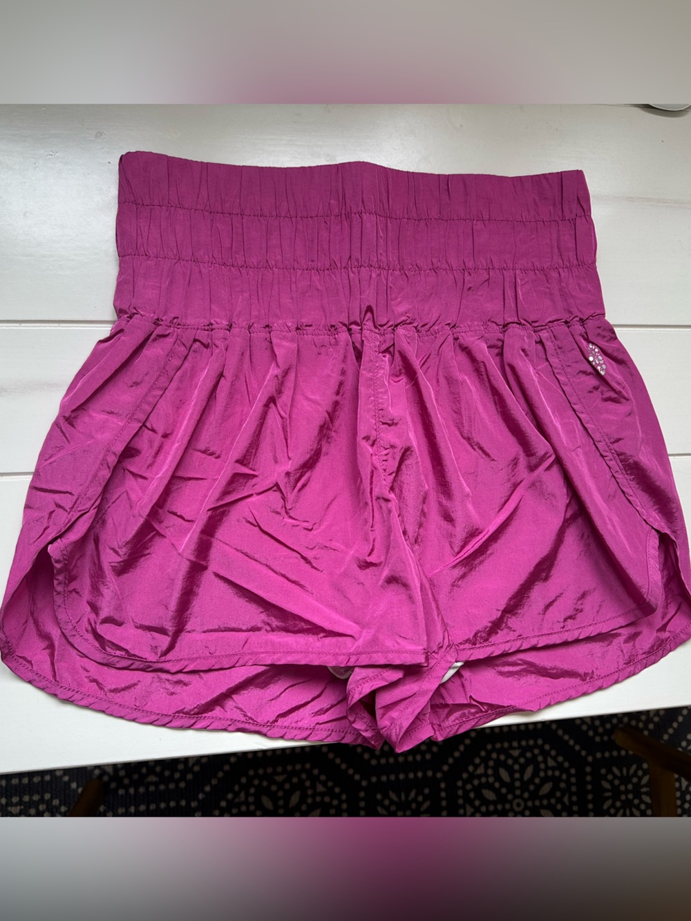 FP Movement by Free People Magenta High-Waist Athletic Shorts